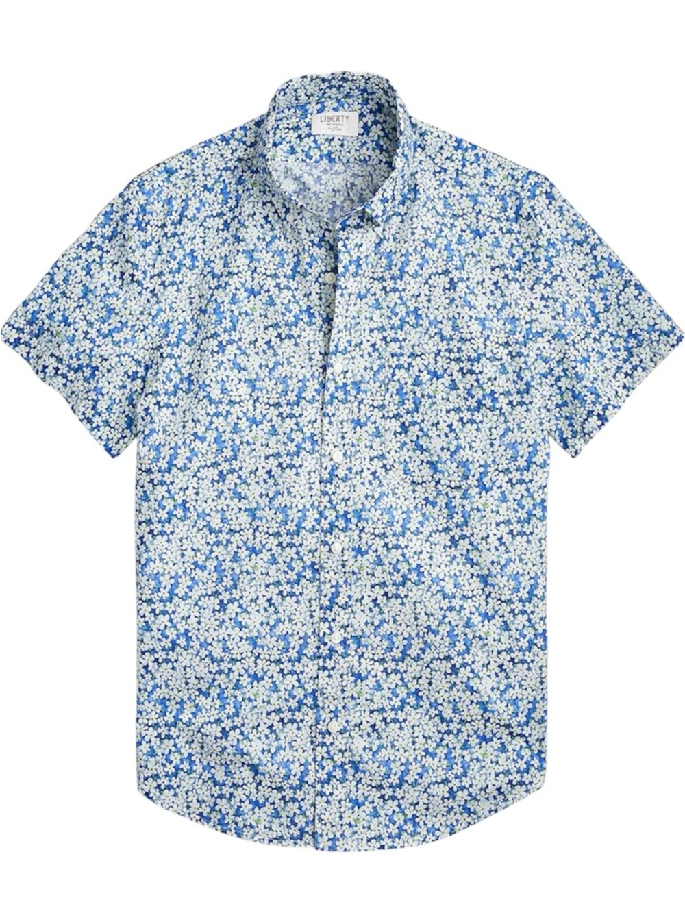 J. Crew Short Sleeve Cotton Poplin Shirt Liberty Floral Print
